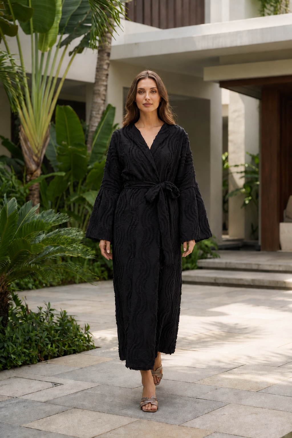NT Collection Püskül Detaylı Uzun Kaftan