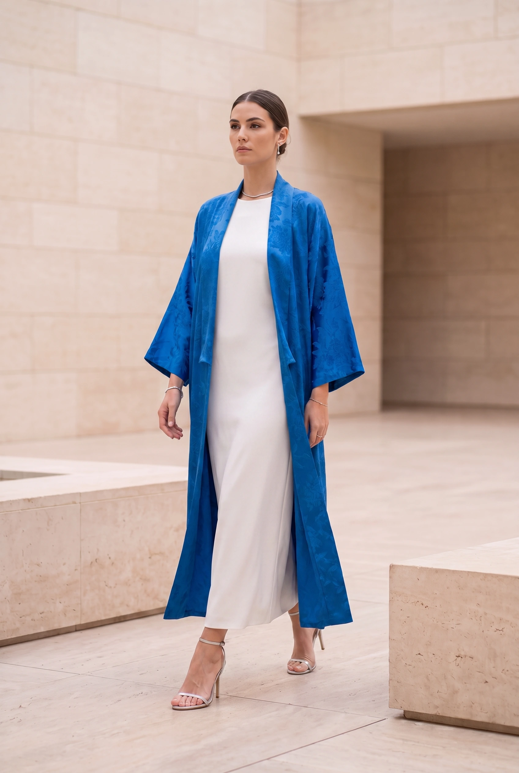 NT Collection Çiçek Desenli Kaftan