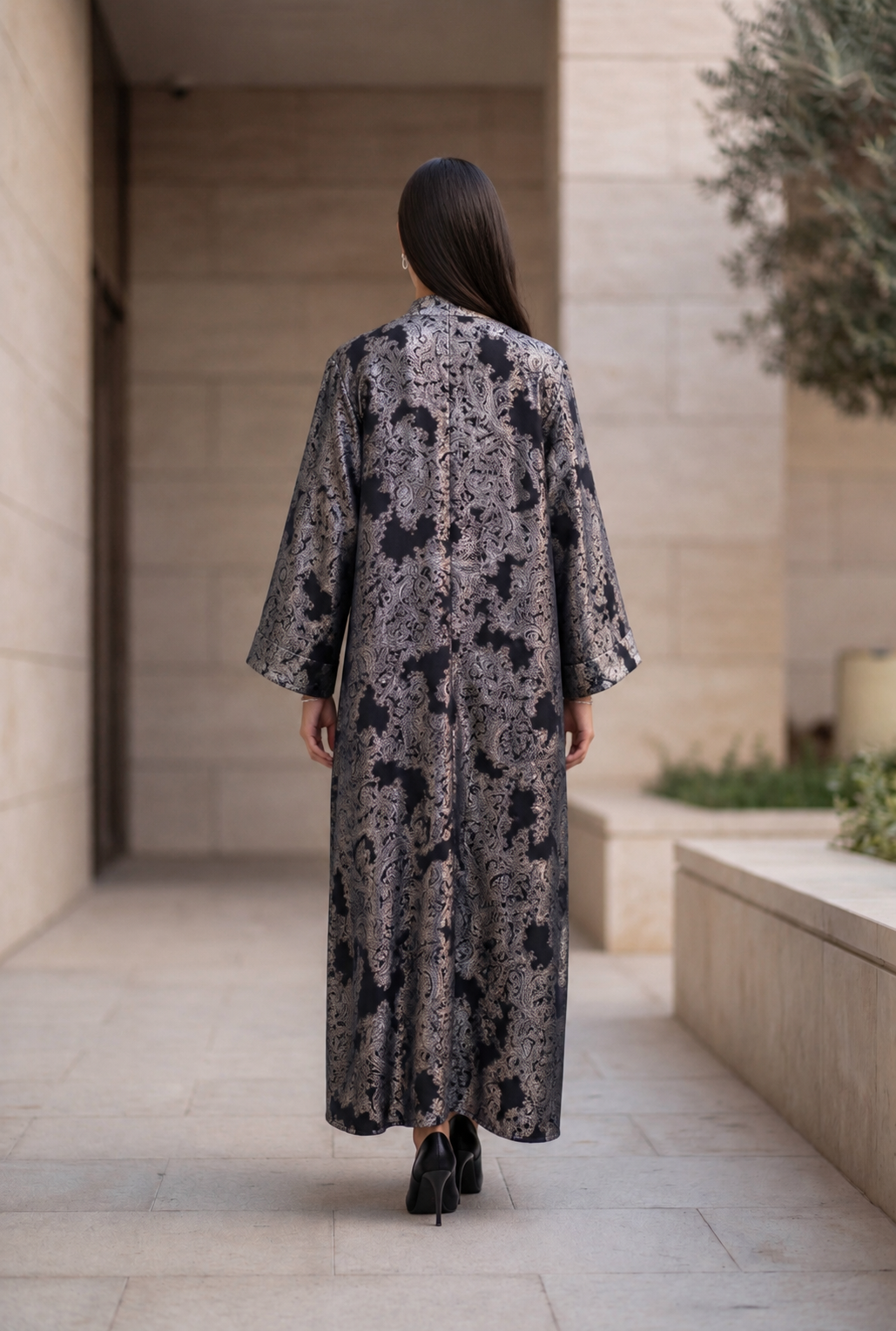 NT Collection Simli Kaftan & Elbise Takım