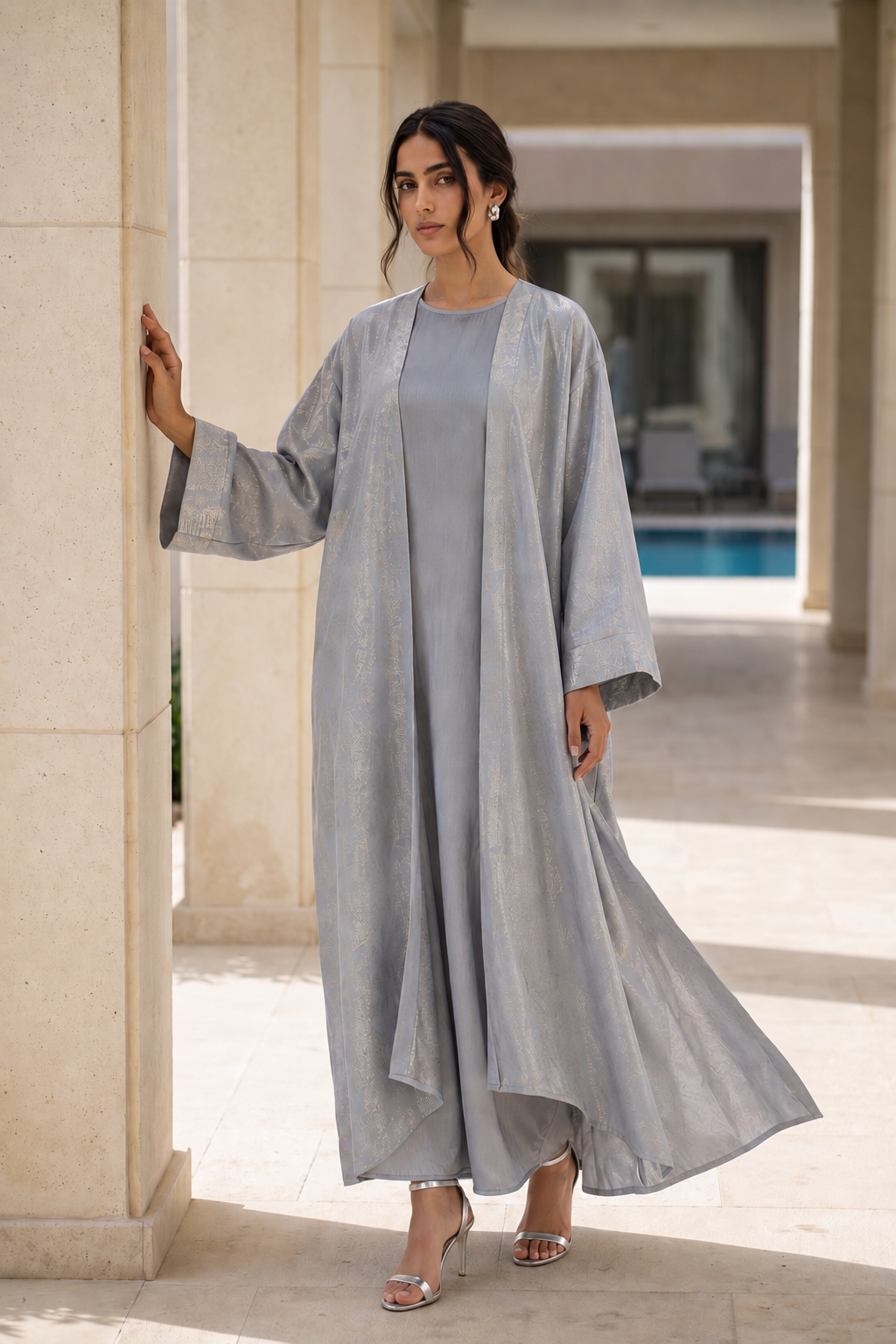 NT Collection Simli Kaftan & Elbise Takım