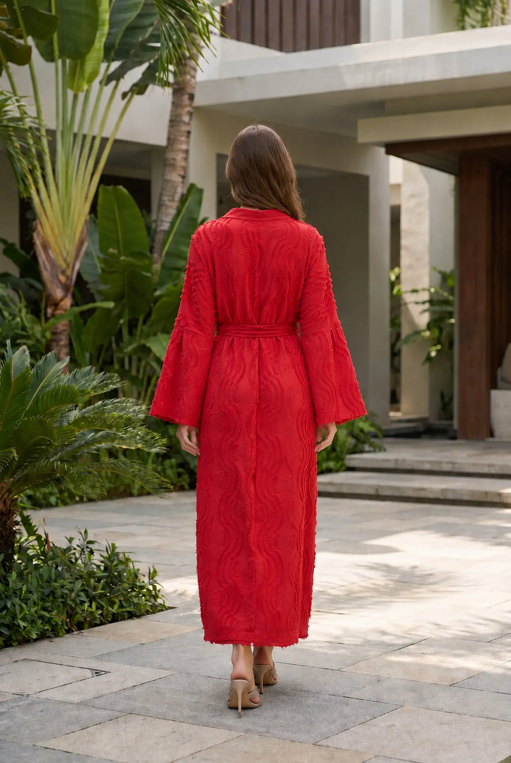 NT Collection Püskül Detaylı Uzun Kaftan