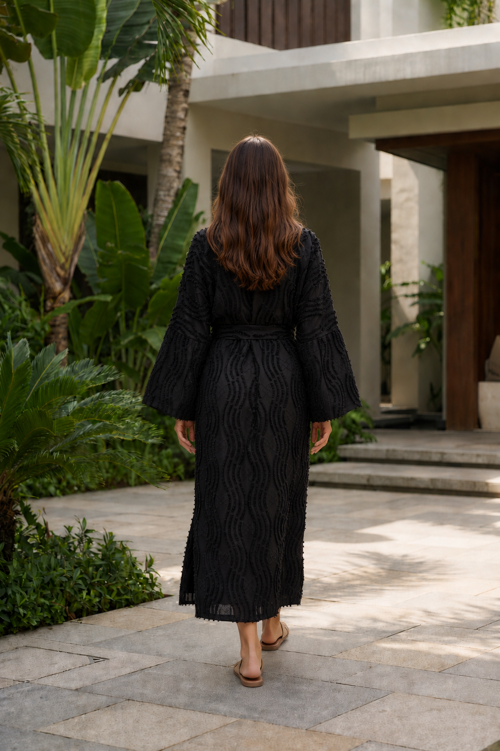 NT Collection Püskül Detaylı Uzun Kaftan