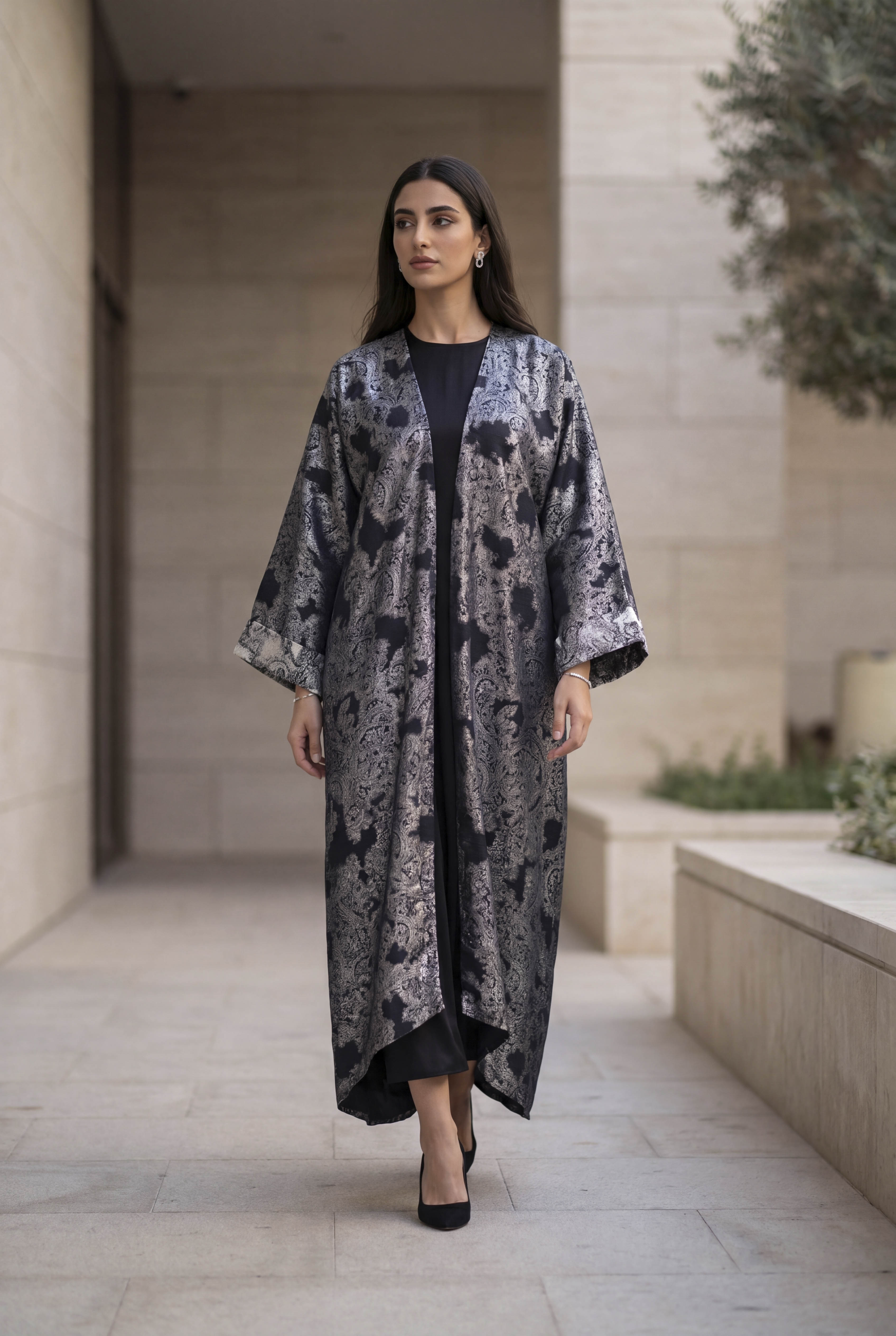 NT Collection Simli Kaftan & Elbise Takım