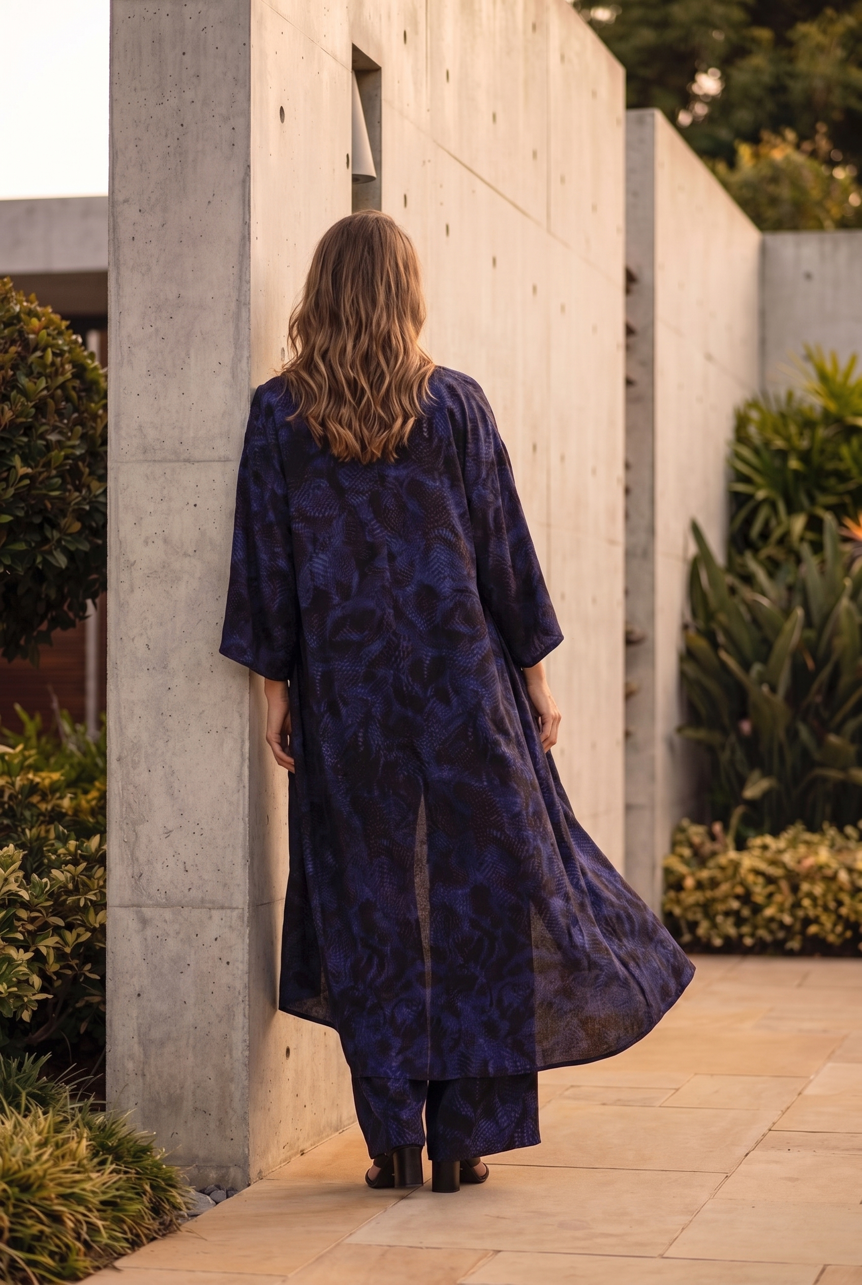 NT Collection Baskı Desenli Kimono & Pantolon Takım