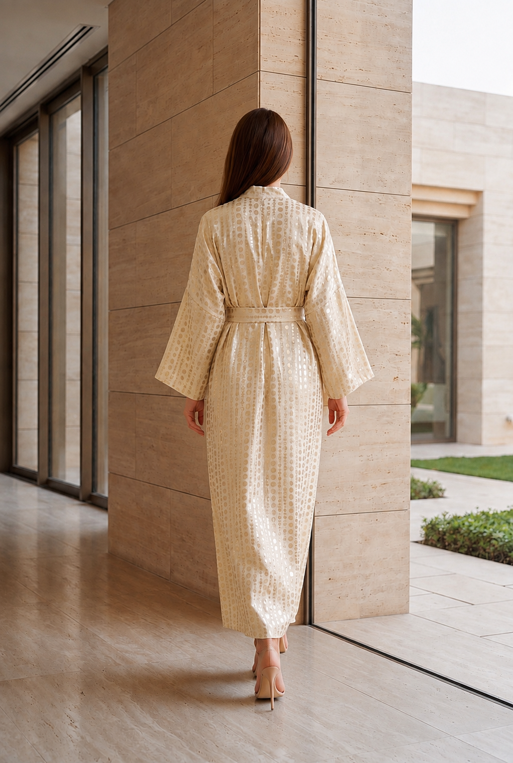 NT Collection Jakarlı Puantiye Elbise